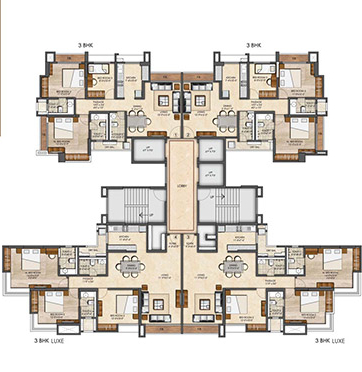 Kanakia Future Powai 1bhk Floor Plans